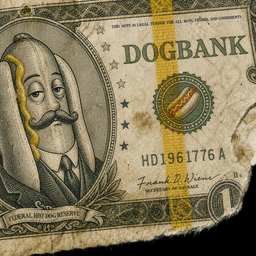 DOGBANK banknote artifact